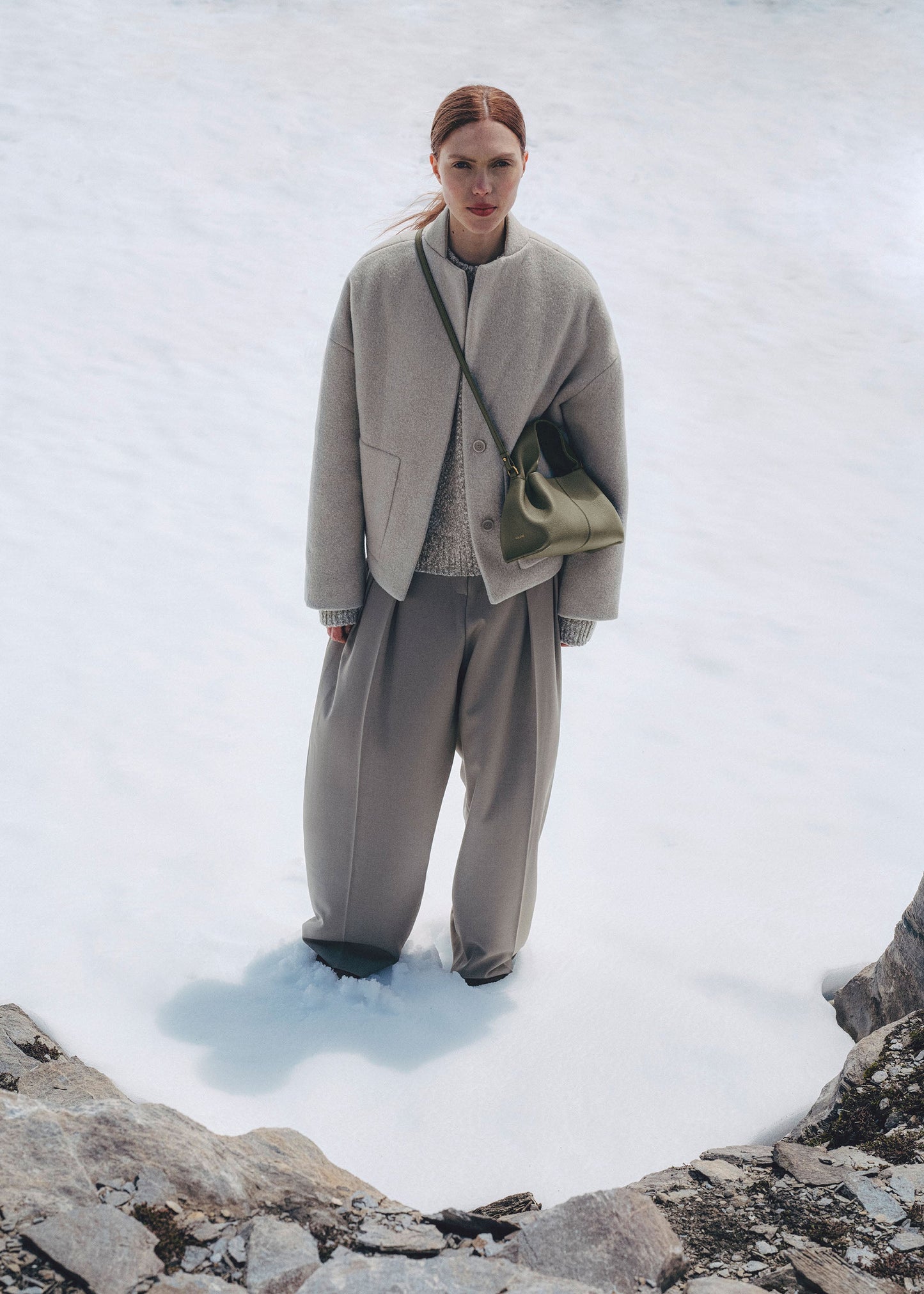 Numéro Neuf Mini - Textured Smoky Green