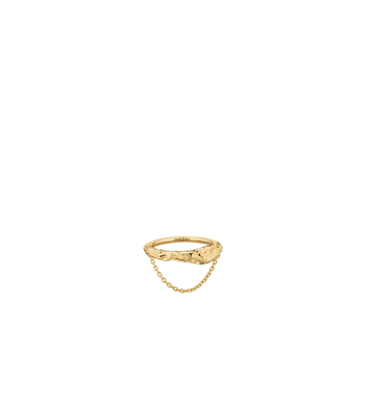 Eroz Chain Ring - 24 carat gold-gilded edition