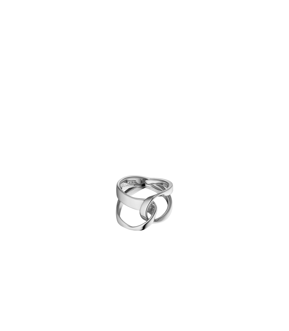 Éole Ring - Silver in rhodium plated brass