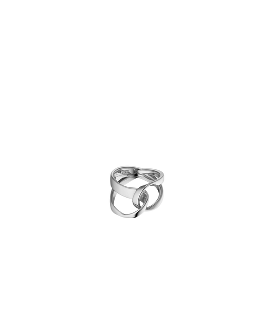 Éole Ring - Silver in rhodium plated brass