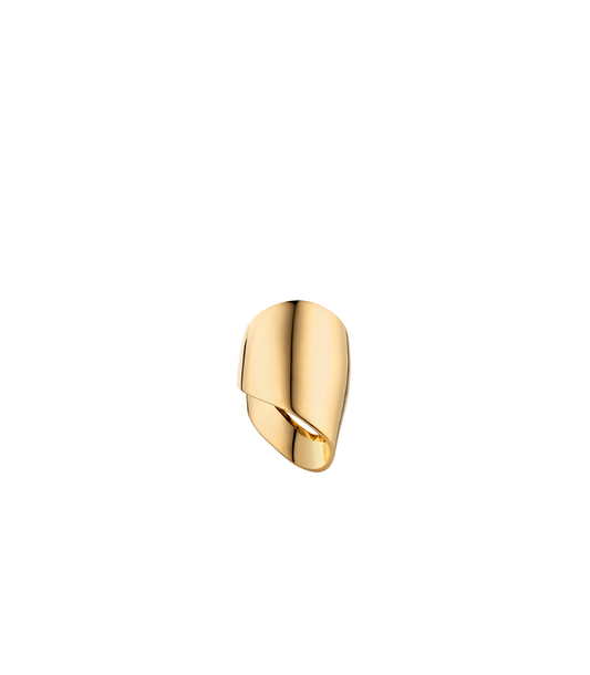 Éole Draped Ring - 24 carat gold gilded