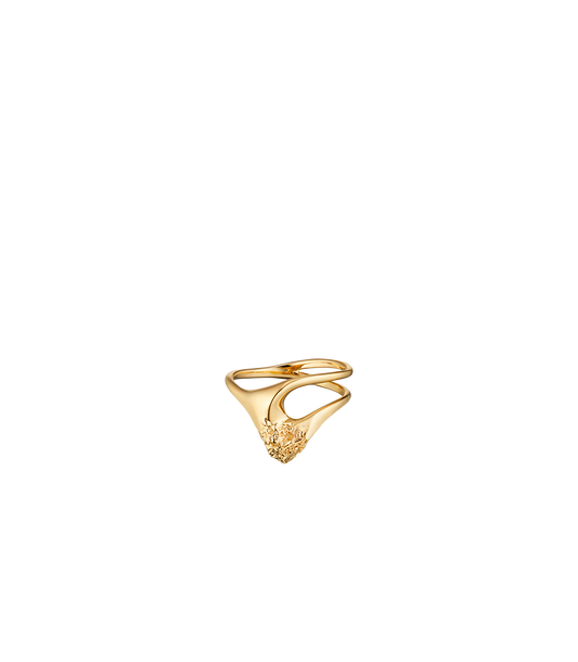 Eroz Fine Ring - 24 carat gold gilded