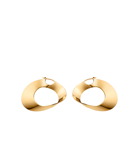 Éole Hoop Earrings - 24 carat gold gilded