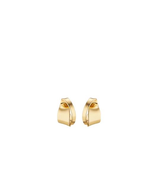 Éole Curled Earrings - 24 carat gold-gilded