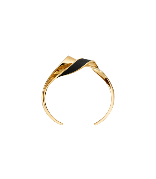 Éole Cuff - Black Leather