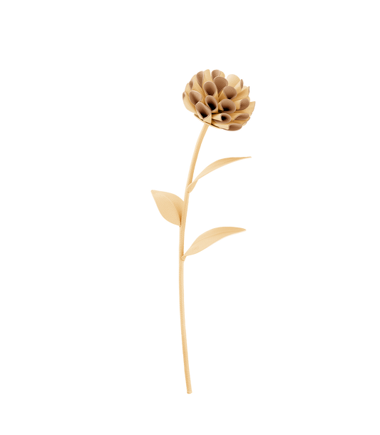 Dalium Flower - Textured Duo Wheat