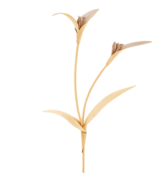 Touka Flower - Textured Trio Wheat