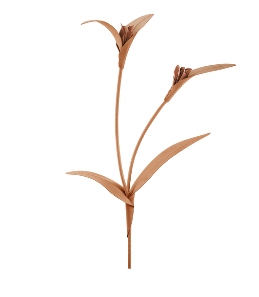 Touka Flower - Textured Trio Tan